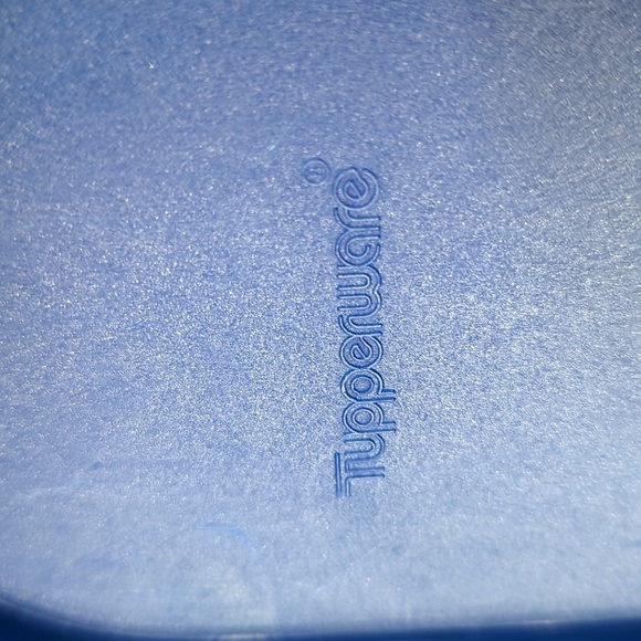 Tupperware Modular Mates Super Oval 2 Storage Container Blue Flip Top - Picture 7 of 10